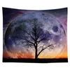 Tapisseries Tropical Tree feuilles tapisserie mur suspendu balas coucher de soleil paysage tapisseries yoga plage de serviette de serviette décor pour la maison