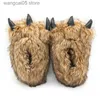 Slippers Dames Pluche Warm Nepbont Warme Schoenen Liefhebbers Pluizige Harige Verdikte Zool P Katoen Slippers Creatief Grappig Dier Indoor Slides T230712