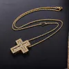 Pendant Necklaces Slovecabin 925 Sterling Silver Italy Luxulry Double Cross D Letter Chain Belle Epoque Zircon Pendant Necklace Jewelry HKD230712