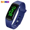 Montres-bracelets Montre Femme SKMEI Led Sport Montres Électroniques Simple Femmes Montre Étanche PU Bracelet Filles Numérique