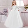 Girl's Dresses Summer Girls White Pink Long Bridesmaid Dress Baby Kids Gown Clothes Children Princess Party Wedding Evening 10 12 13 Y Vestidos 230712