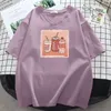 Camisetas Femininas Tamanho Grande 6XL 150 KG Verão Feminino Algodão Camisa Manga Curta Tops Desenhos Animados Camisetas Casual Grande