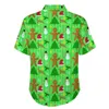 Vrijetijdsoverhemden voor heren Kerstboom Vakantieprint Strandoverhemd Hawaiian Trending Blouses Heren 3XL 4XL