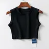 Dames Tanks Top Tank Dames Sexy Mouwloos Sportvest Stretch Strak Tailleloos Fitness Vrouwelijk T-shirt Wild Kort Fietsen