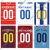 Autres fournitures de fête d'événement Putuo Decor Plaque personnalisée Nom Numéro Football Tin Metal Sign Affiche d'art mural personnalisé pour Man Cave Home Bar Club Decor 230712