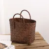 Other Bags Fashion Women's Beach Basket Bag Women's Handbag Boho Bamboo Handbag Women's Handbag Rattan Bag Women's Handbag Wallet Clutch 230712