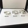 925 Silver Designer Love Heart Ring for Mens Womens Snake Band Rings Admind ender