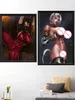 Taki Ivy Sophitia Soul Calibur Videospiel Kawaii Cartoon Anime Sexy Nude Art-Poster Wohnzimmer-Schlafzimmer Seide Home Prints L230704