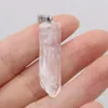 Charms Natural Semi-precious Stone Clear Quartz Pendant 8x40-10x45mm For DIY Jewelry Making Necklace Earrings Gift