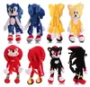 2023 Cartoon Sonic Doll Ryggsäck Plush Toy Children's School Bag Travel Bag For Children's Gifts