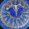 Vêtements de scène Raymonda Ballet professionnel Tutus bleu princesse Florina classique crêpe Tutu Costumes adulte