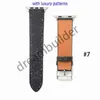 WatchBands Watch Strap Band 38mm 40mm 41mm 42mm 44mm 45mm 49mm för IWATCH 2 3 4 5 6 7 Band läderband Armband Fashion Rand Watchband