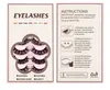 Thick Curled Colored False Eyelashes Fluffy Handmade Reusable Multilayer 3D Fake Lashes with Color Full Strip Lashes Extensions