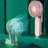 Elektriska fläktar Small Fan Mini Portable Electric Fan Charging Hand Holding Super Sträng Lovel Student Dormitory USB Air Conditioner