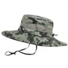 Boinas de verano UPF50, sombreros de sol para mujeres y hombres, gorras de Panamá de camuflaje, malla transpirable para exteriores, sombrero de pesca para senderismo, cubo plegable para hombre