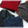 Polos pour hommes Polo haut de gamme pour hommes Mélange de laine de haute qualité T-shirt à manches longues brodé à la mode Style coréen Casual Menswear 230711