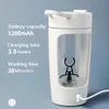 Bouteilles d'eau 650ML mélangeur de tasse vibrante électrique bouteille d'eau portable étanche charge USB avec couvercle tasse de mélange automatique tasse à café 230711
