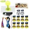 Controller di gioco Kit joystick arcade da 1 giocatore con pulsante LED Encoder USB a ritardo zero per Raspberry Pi Pc Ps2 Ps3