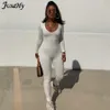 Jumpsuits dam Jusay Solid Bodycon Dambody Casual Catsuit Y2K Playsuit Activity Street Clothing Set 230711