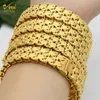 Pulseira Dubai Bangles Para Mulheres Oriente Médio Pulseira Cor Dourada Etíope Arábia Saudita Pulseira Casamento Noiva Jóias Presente De Aniversário Africano 230711