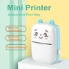 2023 mini thermal printer Bluetooth mobile phone photo printer pocket student error printer for home