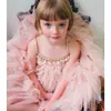 Girl's Dresses Big Size 2-12Yrs Kids Dresses Girls Elegant Feather Tassels Girls Wedding Party Dress Girls Princess Ball Gown Dresses ClothingHKD230712