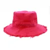 Шляпа шляпы с широкими краями ведра шляпы Женщина роскошная бренда широкие шляпы Brim Summer Designer Le Bob Artichaut Buckte Hat Hat Сплошная металлическая шляпа x0712 x0829