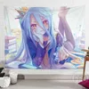 Tapisseries personnalisées NO GAME NO LIFE Affiche Tapisserie Anime Tapisserie Tenture murale Tapisseries Couverture de table Salon Décoration de la maison R230710