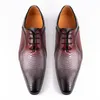 Men Elegant Business Oxford topkwaliteit formele echte lederen schoenman man Derby Brogues Wedding Party Shoes 8815 s