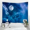 Tapestries Dream Sky Moon Wall Hanging Tapestry Art Deco Blanket Curtain Hanging at Home Bedroom Living Room Decoration R230710