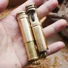 Retro Free Fire Torch Lighter Grinding Wheel Flint Brass Kerosene Oil Pipe Cigarette No Gasoline Windproof Gadgets For Men DI3H