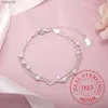 Vente chaude Matte Ball Bracelets Pour Femmes Filles 925 Timbre Argent Couleur Boîte Chaîne Pulseras Bijoux Cadeau De Noël L230704