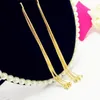 Luxuriöse Mode-Anhänger-Halsketten, beliebte Marke Damen-Halskette, 18 Karat vergoldet, lange Kette, Designer-Schmuck, Edelstahl