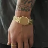 Berlockarmband Timeless Wonder Titanium Fake Watch Armband Kedja Armband Dam Designer Smycken Punk Gothic Boho Ins Kpop Party Lover Rock
