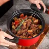 Doppie caldaie Pentola a pressione 35L Zuppa Pentola per carne Riso Stufa a gas Micro stufato Pentole antiaderenti Utensili da cucina 230711