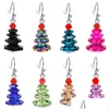 Dangle Lustre Arbre De Noël Dorp Boucle D'oreille Colorf Cristal Pagode Pendentif Boucles D'oreilles Tempérament Bijoux Accessoires Drop Delivery Dh9Wk