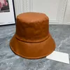 Chapeaux de seau en cuir pour homme femme créateur pêcheur pêcheur de mode Boater Mens Hiver Brown Sunhats Fedora Fedora Unisexe Casquettes décontractées