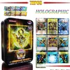 Kart Oyunları Yugioh Kartlar Teneke Kutu Yu Gi OH 72PCS Holografik İngilizce Versiyon Altın Mektup Düello Bağlantıları Mavi Gözler Exodia 22071 Dhukl