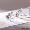 Boucles d'oreilles à tige YOUHAOCC Oreilles Simulation Perle d'eau douce Mode simple et polyvalente Bijoux mignons