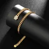 Pendant Necklaces New Arrival 6mm-18mm Any Length Stainless Steel Miami Curb Cuban Chain Necklace for Men Women Gift Crystal Lock HKD230712