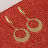 Boucles d'oreilles étalon rond pour les femmes filles arabes bijoux africain gold gadins de mariage cadeaux