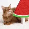 Post de rasguño de gato de sandía grande, tabla de rascado de gatos para gatos interiores, rascador de gatos