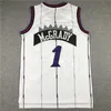 Vince Carter Raptores Maillot de basket-ball Torontos Tracy Mcgrady Maillots Violet Blanc Noir Taille S-XXL