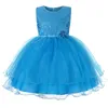 Robes de fille enfant balle anniversaire fleur fille robe de demoiselle d'honneur pour la fête princesse à paillettes client de 7 ans 230712