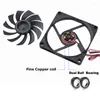 Raffreddamento per computer 20 Pz/lotto GDSTIME 2 Pin 80mm 80x80x10mm 8010 8cm Dual Ball Bearing Brushless DC 24V PC Case Cooler Fan Nero