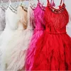 Girl's Dresses Big Size 2-12Yrs Kids Dresses Girls Elegant Feather Tassels Girls Wedding Party Dress Girls Princess Ball Gown Dresses ClothingHKD230712