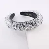 Hair Clips Exquisite Headband Fashion Gorgeous Cube Transparent Crystal Sponge Ladies Prom Accessories 939