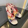 2023 Dames Lock IT Sandalen Luxe hoge hakken Metallic laminaat leer mid-hak sandaal suède designer sandalen zomer strand trouwschoenen 35-41