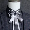 Bow Ties Luxury Men Wedding Banquet Party Uniform Collar Ribbon Tie Gravata Formal Women Married Tassels Butterfly Layer Chic Bowtie