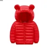 Jackets Kids Light Down Coats Cute Baby Girls Winter Clothes with Ear Hoodie Spring Girl Jacket Toddler Children Clothing for Boys Coat 230711